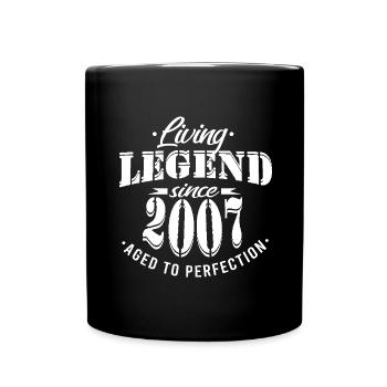 Birthday Legend 2007 Perfection - Full Colour Mug - black - Front
