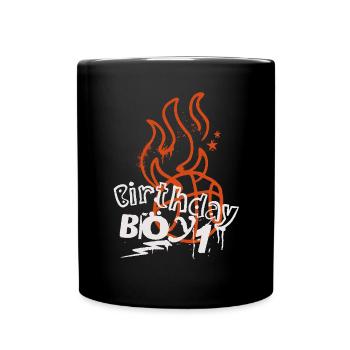 Basketball 1. Geburtstag Basketballer - Tasse einfarbig - Schwarz - Vorne