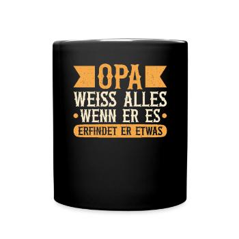 Grandpa, Grandpa, Grandpa, Grandpapa - Full Colour Mug - black - Front