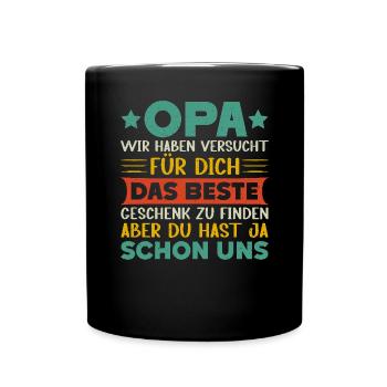 Grandpa, Grandpa, Grandpa, Grandpapa - Full Colour Mug - black - Front