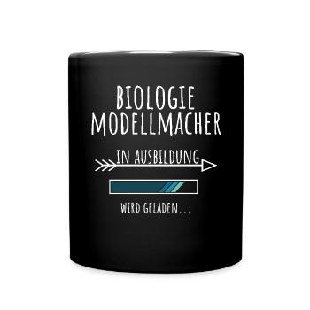 Biologiemodellmacher Ausbildung Beruf Geschenk - Tasse einfarbig - Schwarz - Vorne