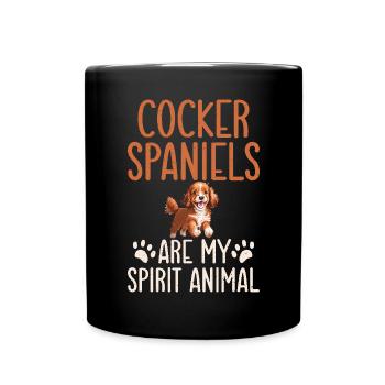 Cadeaux Cocker Spaniel - Mug uni - noir - Devant