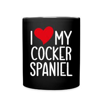 Cocker Spaniel Gifts - Full Colour Mug - black - Front