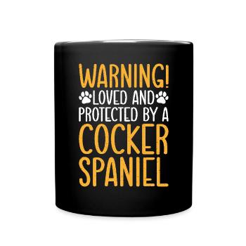 Cocker Spaniel Gifts - Tasse einfarbig - Schwarz - Vorne