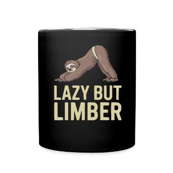 Lazy Sloth Yoga Zen Meditation Yoga Instructor - Full Colour Mug - black - Front