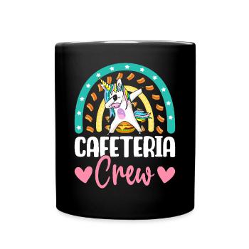 Cafeteria Crew Lunch Lady Illustration for - Full Colour Mug - black - Front