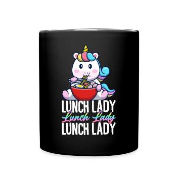 Lunch Lady Cafeteria Crew Design pour - Mug uni - noir - Devant