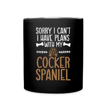 Cocker Spaniel Gifts - Full Colour Mug - black - Front