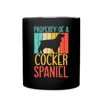 Cocker Spaniel Gifts - Tasse einfarbig - Schwarz - Vorne