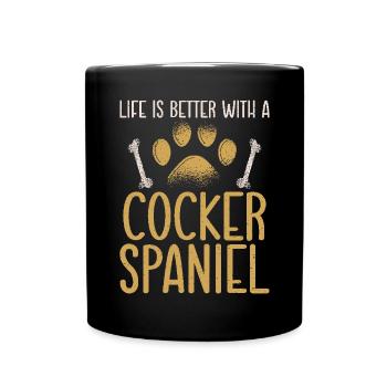 Cocker Spaniel Gifts - Tasse einfarbig - Schwarz - Vorne