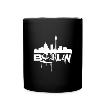 BERLIN SKYLINE - Full Colour Mug - black - Front