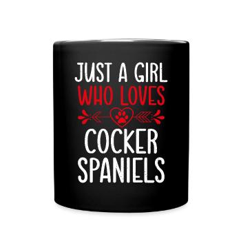 Cadeaux Cocker Spaniel - Mug uni - noir - Devant