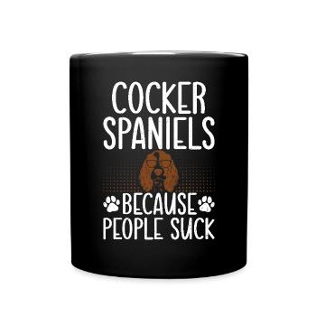 Cadeaux Cocker Spaniel - Mug uni - noir - Devant