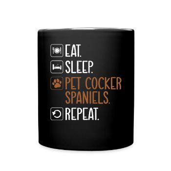 Cocker Spaniel Gifts - Full Colour Mug - black - Front