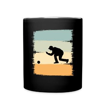 Boule Boccia Boule player - Full Colour Mug - black - Front