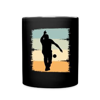 Boule Boccia Boule player - Full Colour Mug - black - Front
