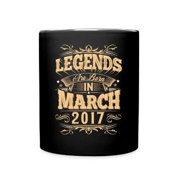 March 2017 Birthday Legend - Full Colour Mug - black - Front