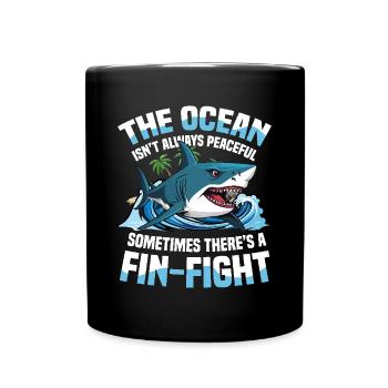The Ocean Isn’t Always Peaceful - Tasse einfarbig - Schwarz - Vorne
