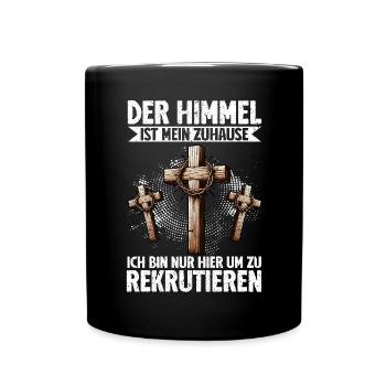Jesus Christlich Katholiken Gläubiger Gottesdienst - Tasse einfarbig - Schwarz - Vorne