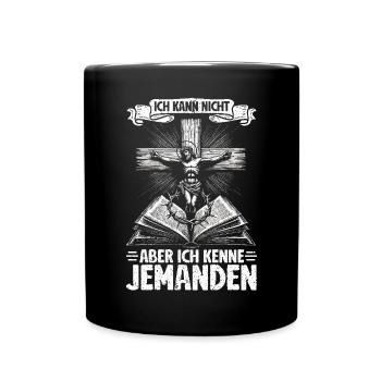Jesus Christlich Katholiken Gläubiger Gottesdienst - Tasse einfarbig - Schwarz - Vorne