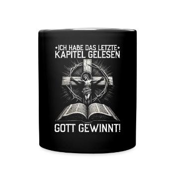 Jesus Christlich Katholiken Gläubiger Gottesdienst - Tasse einfarbig - Schwarz - Vorne