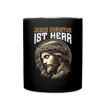 Jesus Christlich Katholiken Gläubiger Gottesdienst - Tasse einfarbig - Schwarz - Vorne