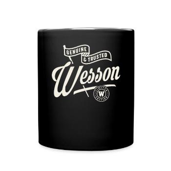Wesson Name Custom - Wesson - Full Colour Mug - black - Front
