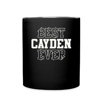 Best Cayden Ever Personalized Name Cayden - Full Colour Mug - black - Front