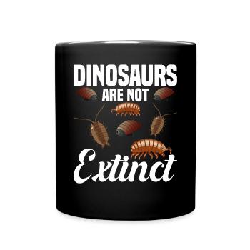 Rollie Pollie Dinosaur Lover Entomologiste Pill Bug - Mug uni - noir - Devant