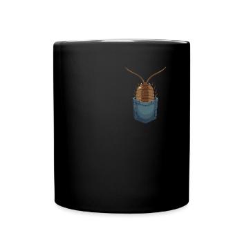 Illustration de punaise pour rollie pollie maman isopode - Mug uni - noir - Devant