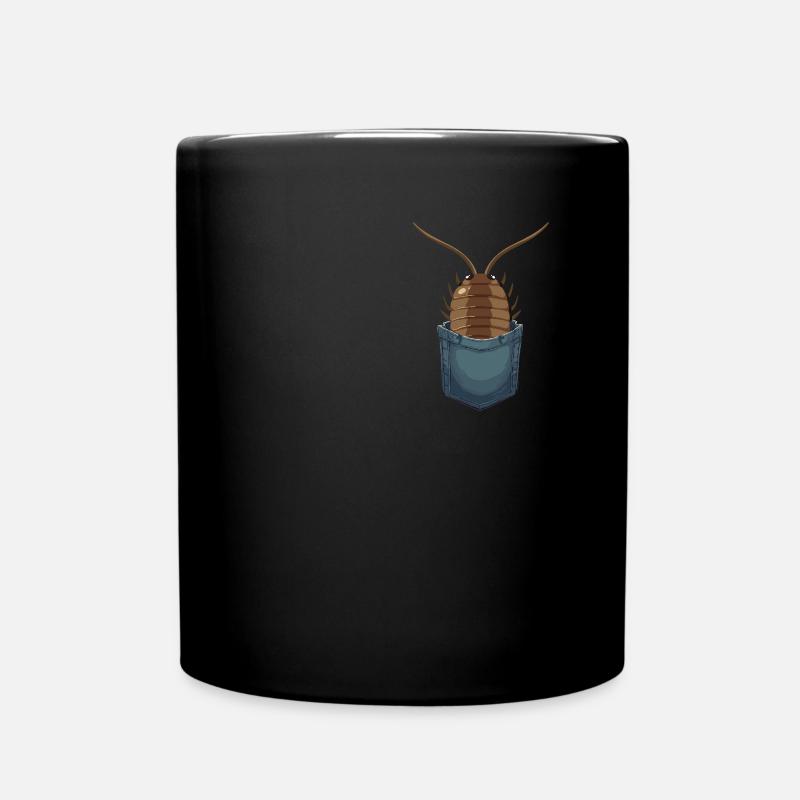 Pill Bug Illustration for Rollie Pollie Mom Isopod - Tasse einfarbig - Schwarz