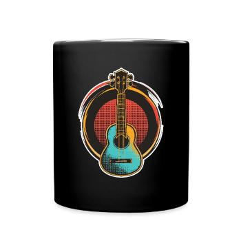 Ukulele - Tasse einfarbig - Schwarz - Vorne