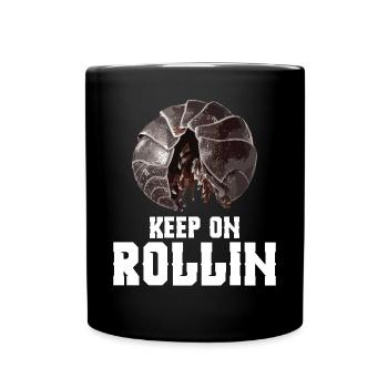 Entomologiste Keep on rollin Propriétaire d’insecte Rollie - Mug uni - noir - Devant