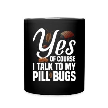 Rolly Polly Owner Insect Entomology Pill bug - Tasse einfarbig - Schwarz - Vorne