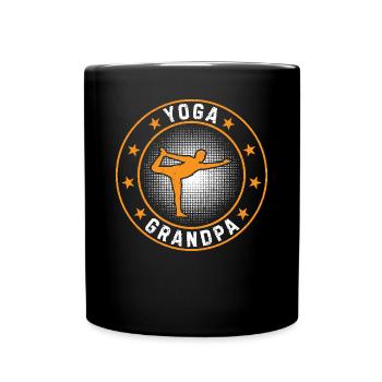 Papi Yoga - Mug uni - noir - Devant
