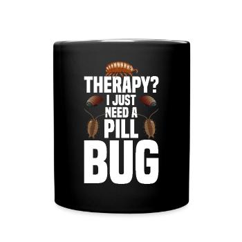 Rollie Pollie Lover Entomologiste Insect Pill bug - Mug uni - noir - Devant
