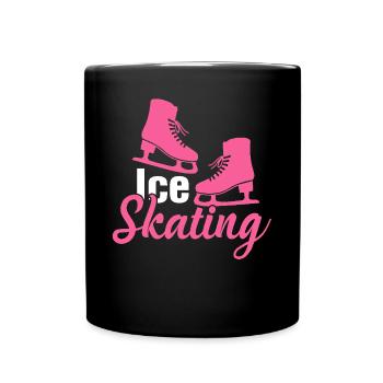 Patinage sur glace Patinage sur glace Patinage artistique - Mug uni - noir - Devant