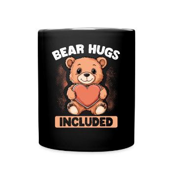 Câlins d’ours inclus doux et affectueux - Mug uni - noir - Devant