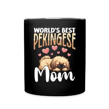 Pékinois La meilleure maman pékinoise du monde - Mug uni - noir - Devant