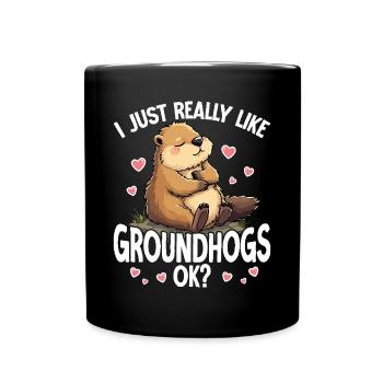 I just like marmots very much, ok? Sweets - Full Colour Mug - black - Front