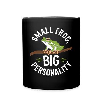 American Green Tree Frog Lover Animal Froggy Toad - Full Colour Mug - black - Front