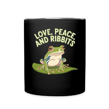 American Green Tree Frog Lover Animal Froggy Toad - Full Colour Mug - black - Front