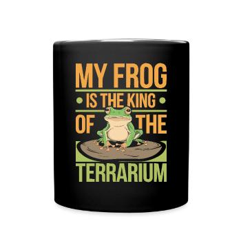 American Green Tree Frog Lover Animal Froggy Toad - Full Colour Mug - black - Front