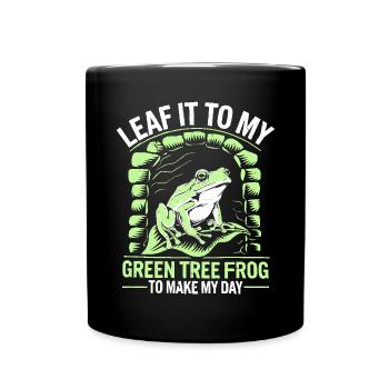 Grenouille verte américaine Amoureux de l’animal Grenouille Crapaud - Mug uni - noir - Devant