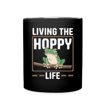 American Green Tree Frog Lover Animal Froggy Toad - Full Colour Mug - black - Front