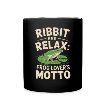 Grenouille verte américaine Amoureux de l’animal Grenouille Crapaud - Mug uni - noir - Devant