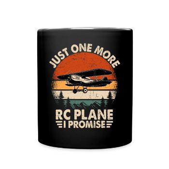 Just one more RC Plane I promise - Full Colour Mug - black - Front