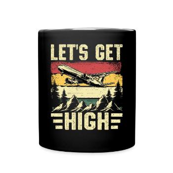 RC Plane - Full Colour Mug - black - Front