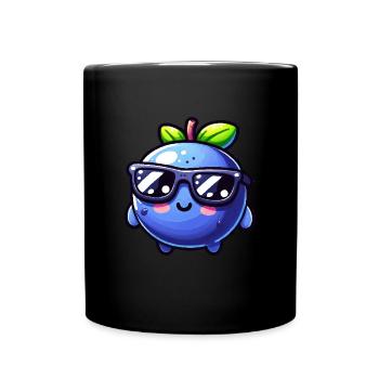 blueberry whisperer, blueberry - Tasse einfarbig - Schwarz - Vorne