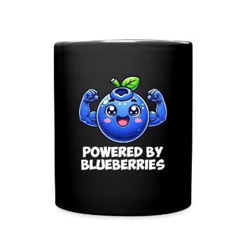 blueberry whisperer, blueberry - Tasse einfarbig - Schwarz - Vorne
